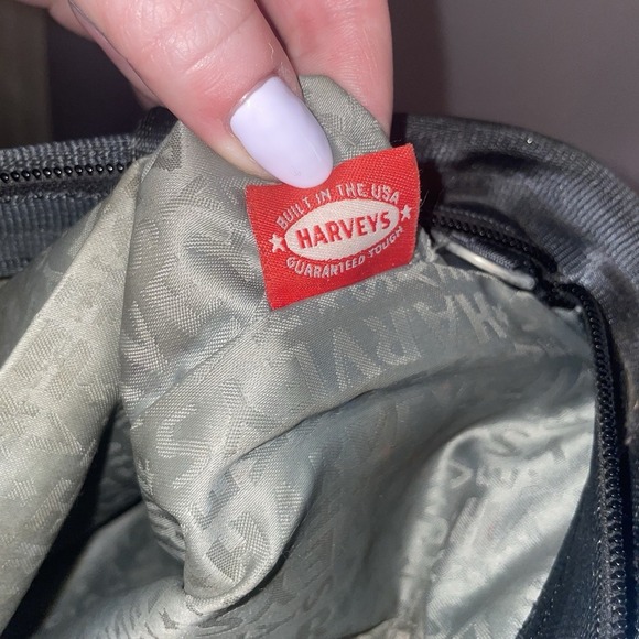 Harveys Seatbelt Bag Classic Black Woven Tote Double Handle Shoulder Bag Purse - Picture 9 of 12